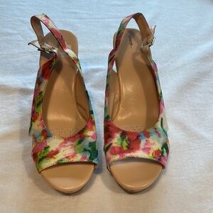 George Open Toed Wedge Sandals 9